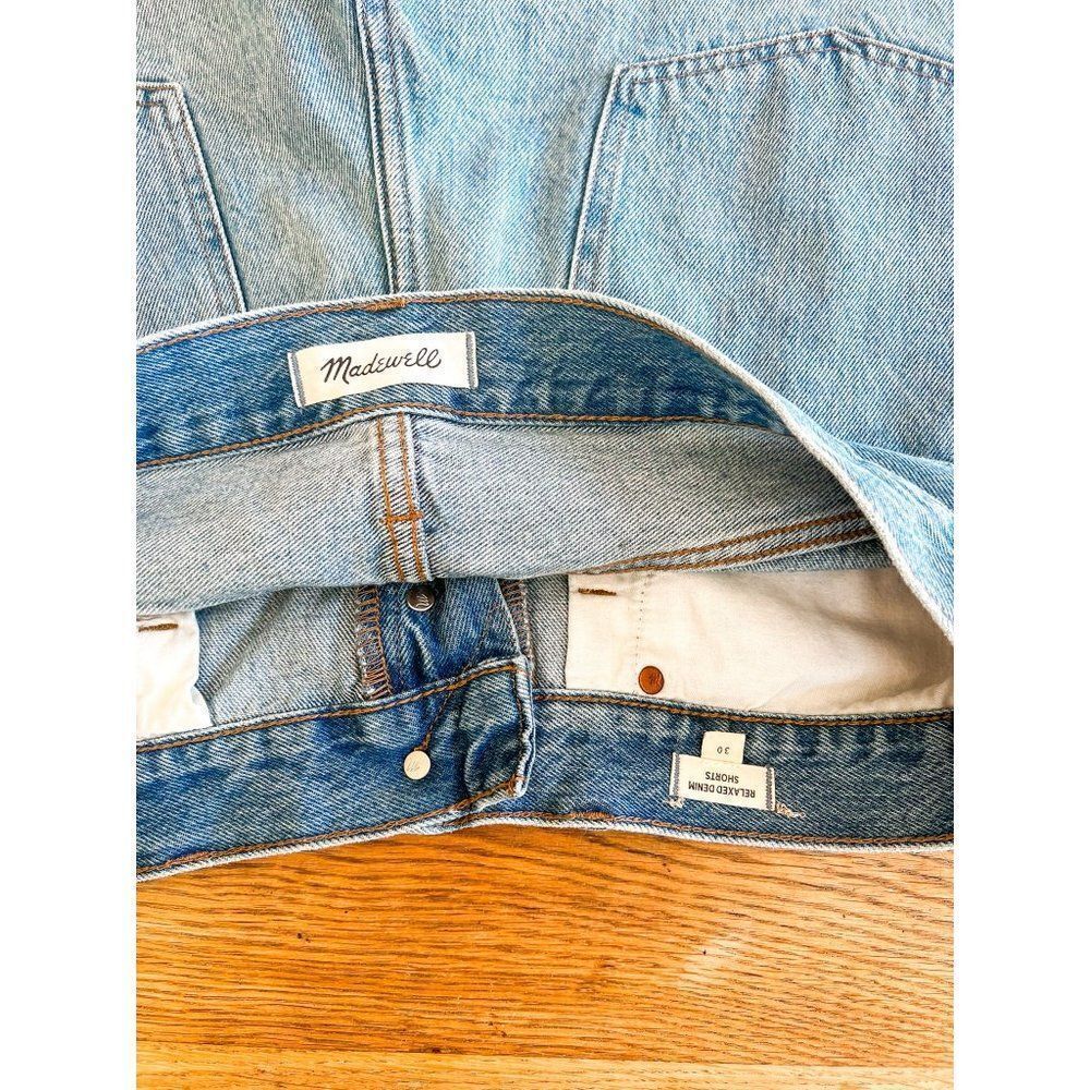 NEW! Madewell Relaxed Denim Shorts Size 30 - Picture 6 of 7